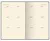 Ежедневник датированный 2025 Poligrafist Nebraska бордовый А5 с кремовым блоком