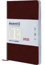 Щоденник датований 2025 Axent Partner City Soft коричневий