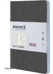 Ежедневник датированный 2025 Axent Partner City Soft серый