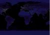 Доска магнитно-маркерная стеклянная Карта мира 
