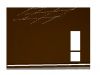 Доска стеклянная магнитно-маркерная 60х80 см темно-коричневая