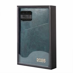 Щоденник А5 Leo Planner 2026 Credo смарагдовий