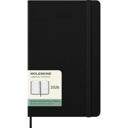 Еженедельник Moleskine средний горизонтальный черный