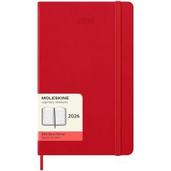 Щоденник Moleskine середній червоний в твердій обкладинці