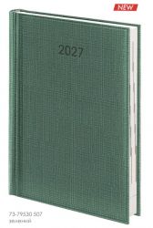 Ежедневник 2027 Brunnen Стандарт Linetta зеленый А5