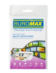 Фотобумага глянцевая 10х15 см, 200 г/м2, 20л. Buromax