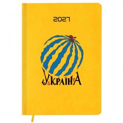 Ежедневник датированный Poligrafist Vivella желтый А5 с кремовим блоком