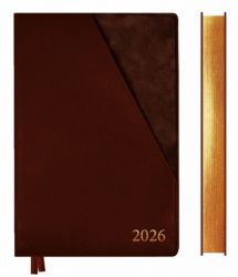 Щоденник датований А5 Leo Planner 2026 Whisky темно коричневий