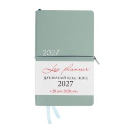 Щоденник 12х20 см Leo Planner 2027 Glory фісташковий