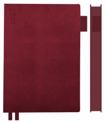 Щоденник А5 Leo Planner Binarioa бордовий