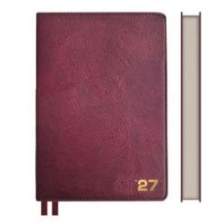 Щоденник А5 Leo Planner 2027 Prime бордовий