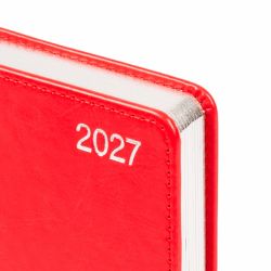Ежедневник А6 Leo Planner City красный