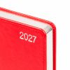 Ежедневник А6 Leo Planner 2027 City красный