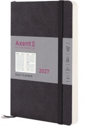Щоденник датований Axent Partner Soft Skin чорний