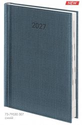 Ежедневник 2027 Brunnen Стандарт Linetta синий А5