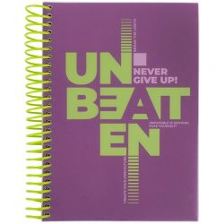 Блокнот А5 Axent Never give up з розділювачами в клітинку