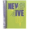 Блокнот А5 Axent Never give up з розділювачами в клітинку