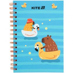 Блокнот на спіралі Kite Cute 2, А5, 80 аркушів, клітинка