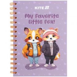 Блокнот на спіралі Kite Cute 4, А5, 80 аркушів, клітинка