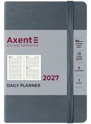 Ежедневник датированный Axent Pocket Strong А6 серый