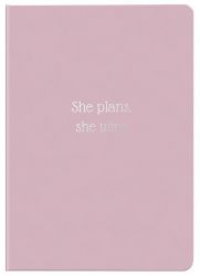 Ежедневник датированный 2027 Axent Partner Mellow She plans She wins A5