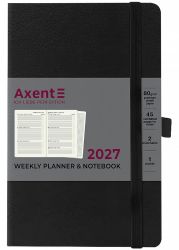 Еженедельник датированный  Axent Partner Strong черный А5 
