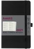 Еженедельник датированный 2027 Axent Partner Strong черный А5 