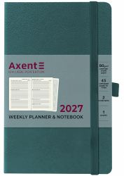 Еженедельник датированный Axent Partner Strong малахитовый А5 