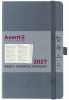 Еженедельник датированный 2027 Axent Partner Strong серый А5