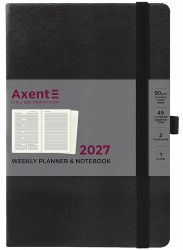Еженедельник датированный Axent Prime Strong черный