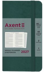 Еженедельник датированный  Axent Pocket Strong малахитовый А6