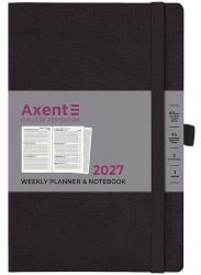 Еженедельник датированный Axent Partner Soft Skin A5 черный