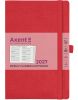 Еженедельник датированный 2027 Axent Partner Soft Skin красный А5 