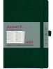 Еженедельник датированный 2027 Axent Partner Soft Skin темно-зеленый А5