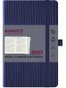 Еженедельник датированный 2027 Axent Partner Lines темно-синий A5