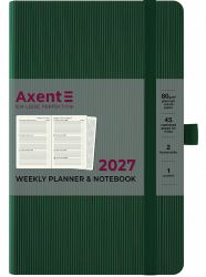 Щотижневик датований Axent Partner Lines А5 яскраво-червоний