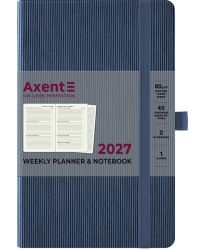 Еженедельник датированный  Axent Partner Lines голубой А5