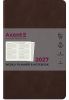 Еженедельник датированный 2027 Axent Partner Soft Cloud коричневый А5