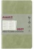 Еженедельник датированный 2027 Axent Partner Soft Cloud салатовий А5