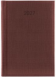 Щоденник 2027 Brunnen Стандарт Linetta бордовий А5