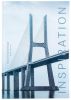 Книга записна А4 Axent Bridge в клітинку