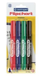 Набір маркерів з 4 штук Flipchart 8550/04, Centropen