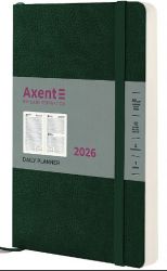 Щоденник датований  Axent Partner Soft Skin зелений