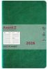 Ежедневник датированный 2026 Axent Partner Muse Soft A5 зеленый