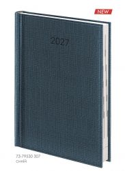 Ежедневник 2027 Brunnen Стандарт Linetta синий А5
