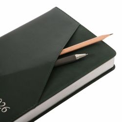Щоденник датований А5 Leo Planner 2026 Whisky  зелений