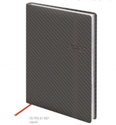 Ежедневник Brunnen Стандарт Soft Carbon серый