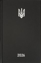 Ежедневник датированный 2026 Buromax AIRY А5 черный
