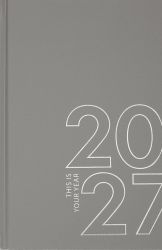 Щоденник датований 2027 Buromax FLOW A5 сірий