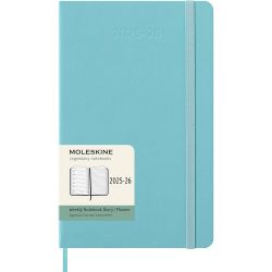 Щотижневик Moleskine 2026 середній аквамарин в твердій обкладинці